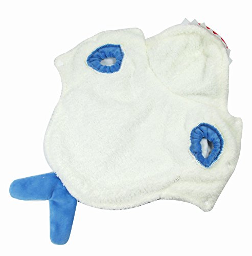 Yoption Puppy Dog Cat Shark Costumes, Funny Pet Halloween Christmas Cosplay Dress, Pet Hoodie Warm Outfits Clothes (M)