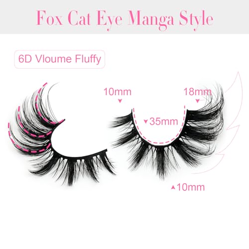 ๐๐ฎ๐ ๐๐๐ฒ ๐๐ฎ๐๐ต๐ฒ๐ ๐ ๐ฎ๐ป๐ด๐ฎ ๐๐ผ๐
๐๐๐ฒ False Eyelashes 18mm Wispy Flase Lashes Manhua Faux Mink Fluffy Dramatic Fake Eyelashes Volume Anime Strips Pack 14 Pairs by EMEDA(Cat Eye CK08)