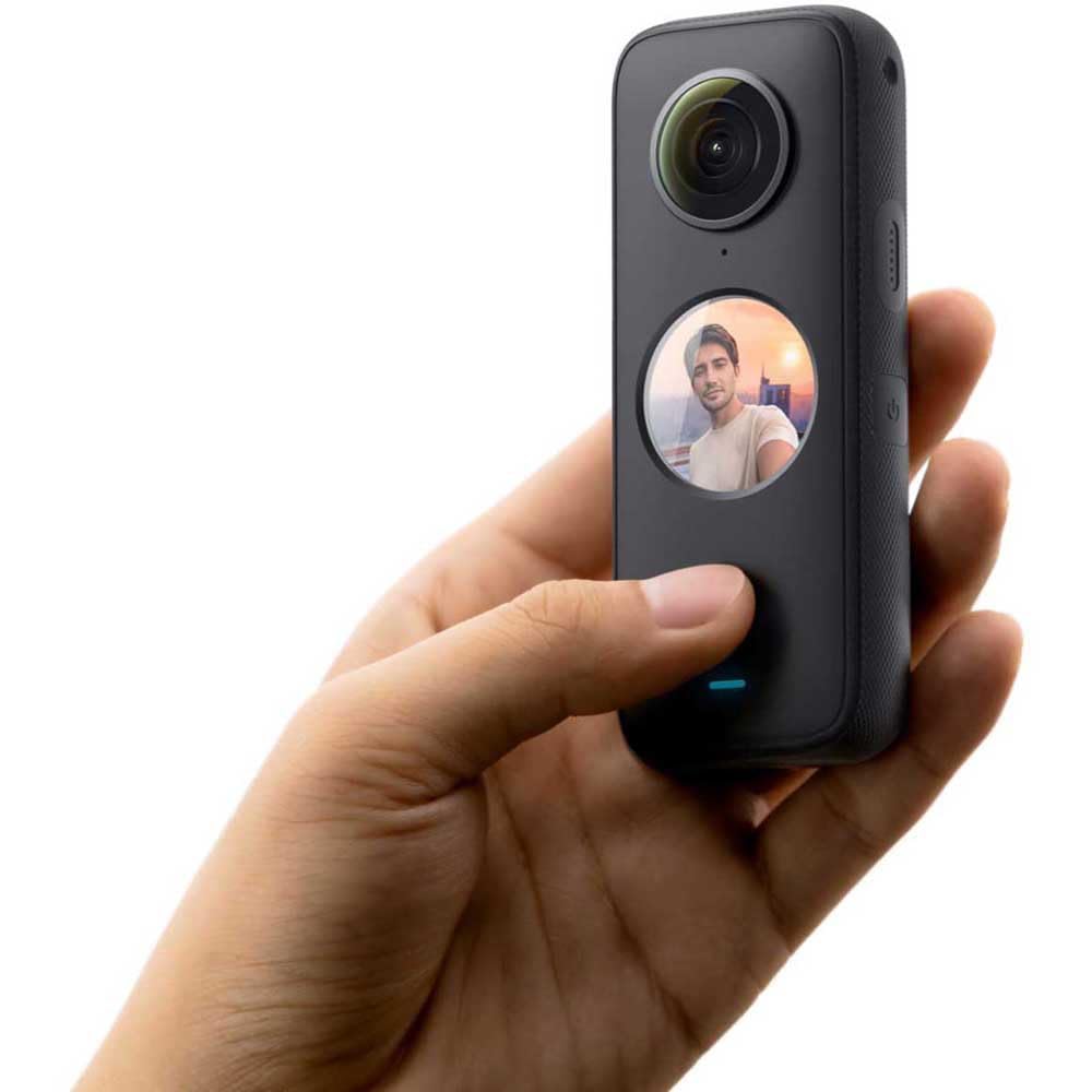Insta360 X3 - Waterproof 360 Action Camera with 1/2" 48MP Sensors, 5.7K 360 Active HDR Video, 72MP 360 Photo, 4K Single-Lens, 60fps Me Mode, Stabilization, 2.29" Touchscreen, AI Editing, Live Stream