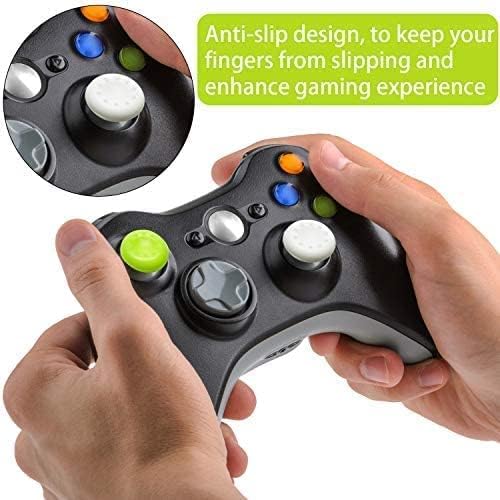24-Pack Anti-Slip Silicone Thumb Grips Caps | High-Sensitivity Joystick Silicone Accessories Replacement Parts for PS4, PS5, Xbox 360, Xbox One, Xbox Series X/S Controller