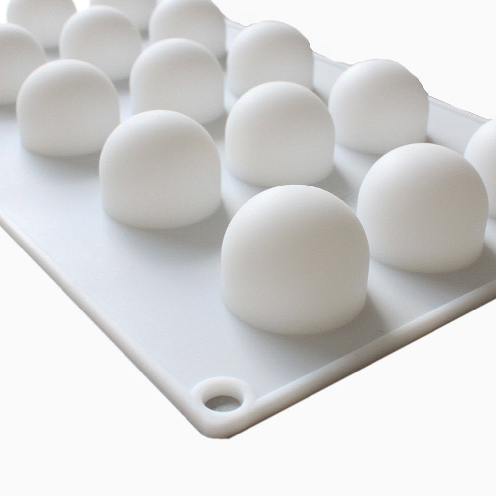 X-Haibei 3D Ice Ball Eyeball Chocolate Bath Bomb Round Soap Candy 1inch Maker Mold Silicone