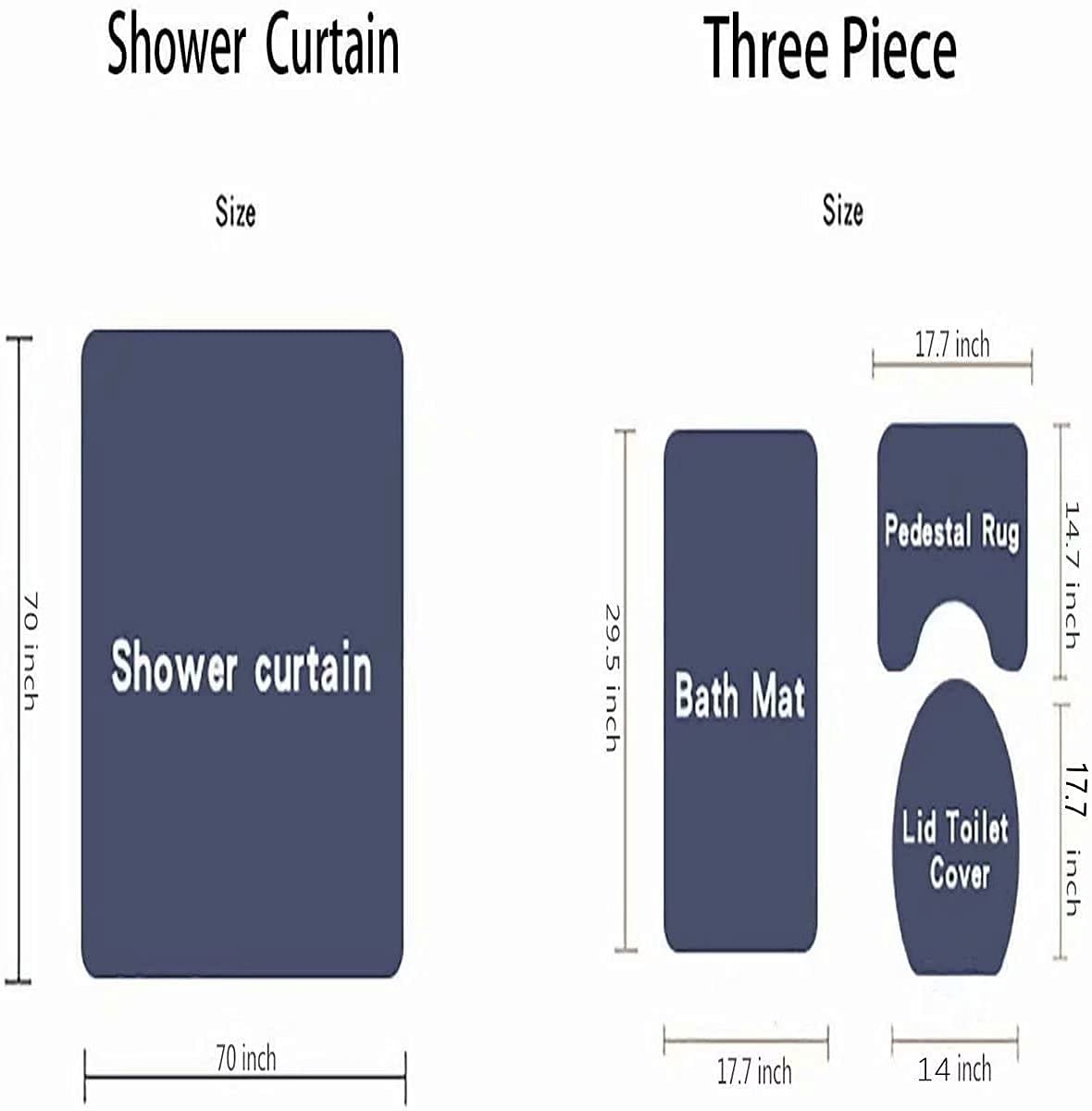 Yddsky 4 Pcs Halloween Shower Curtain Set with Rugs Toilet Lid Cover,Bloody Hand Shower Curtain with 12 Hooks for Bathroom Set Decor Horrible Halloween Bathroom Decor Theme