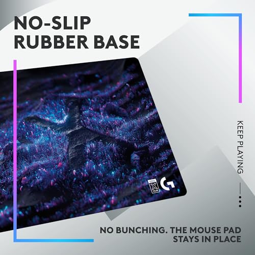 Logitech G502 X Plus Lightspeed Wireless RGB Gaming Mouse and G640 SE Large Cloth Gaming Mouse Pad (460 x 400 x 3 mm) - Black