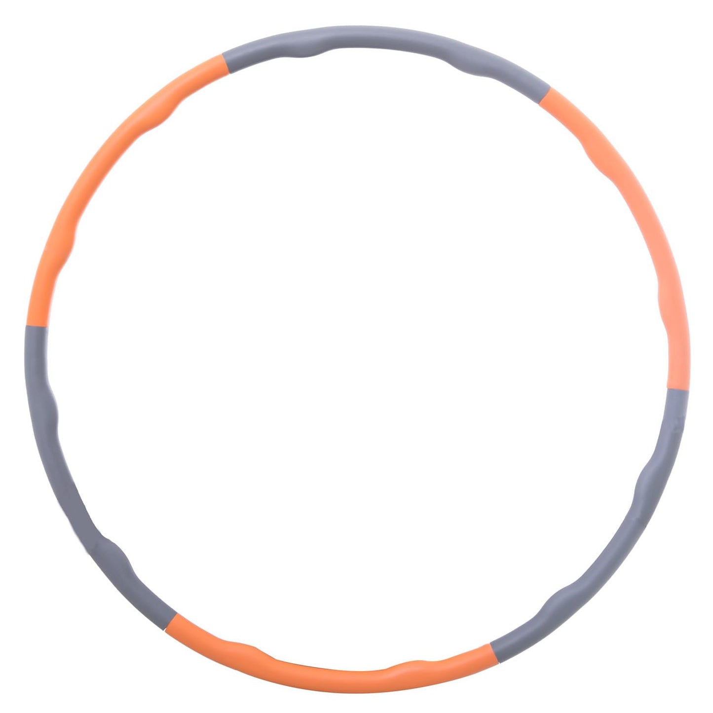 Ironman Club Weight Hula Hoop, 3.3 lbs (1.5 kg), KW-722, Jointed Type, Gray x Orange