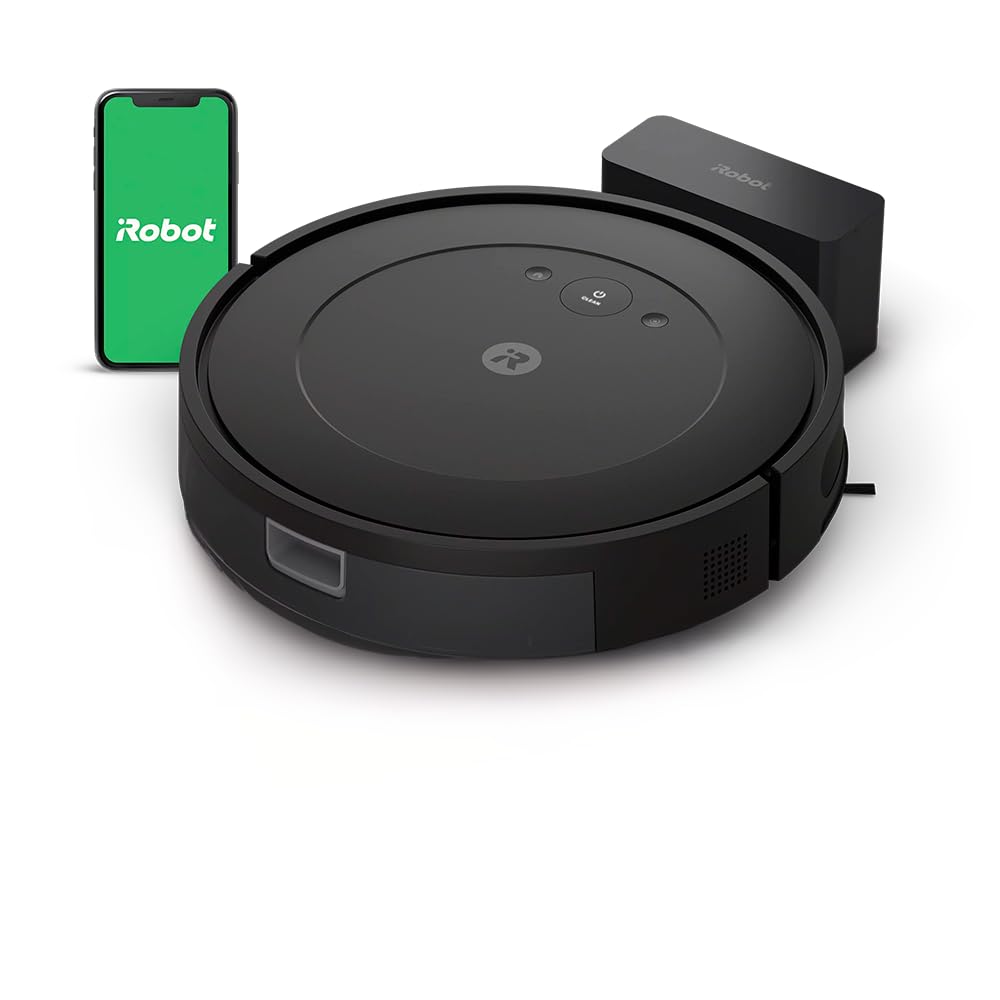 iRobot Roomba Vac Robot Vacuum (Q0120) - Easy to use, Power-Lifting Suction, Multi-Surface Cleaning, Smart Navigation Cleans in Neat Rows, Self-Charging, Alexa
