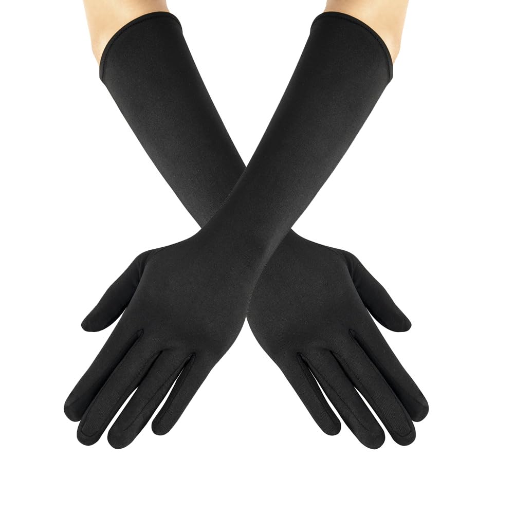 Xiao Cheng Ming Zhu Long Finger Claw Gloves Black paw gloves, scary vampire witch demon crow Halloween Cat nail rings Cosplay costume accessories For women costume (gloves & 10pcs claws)