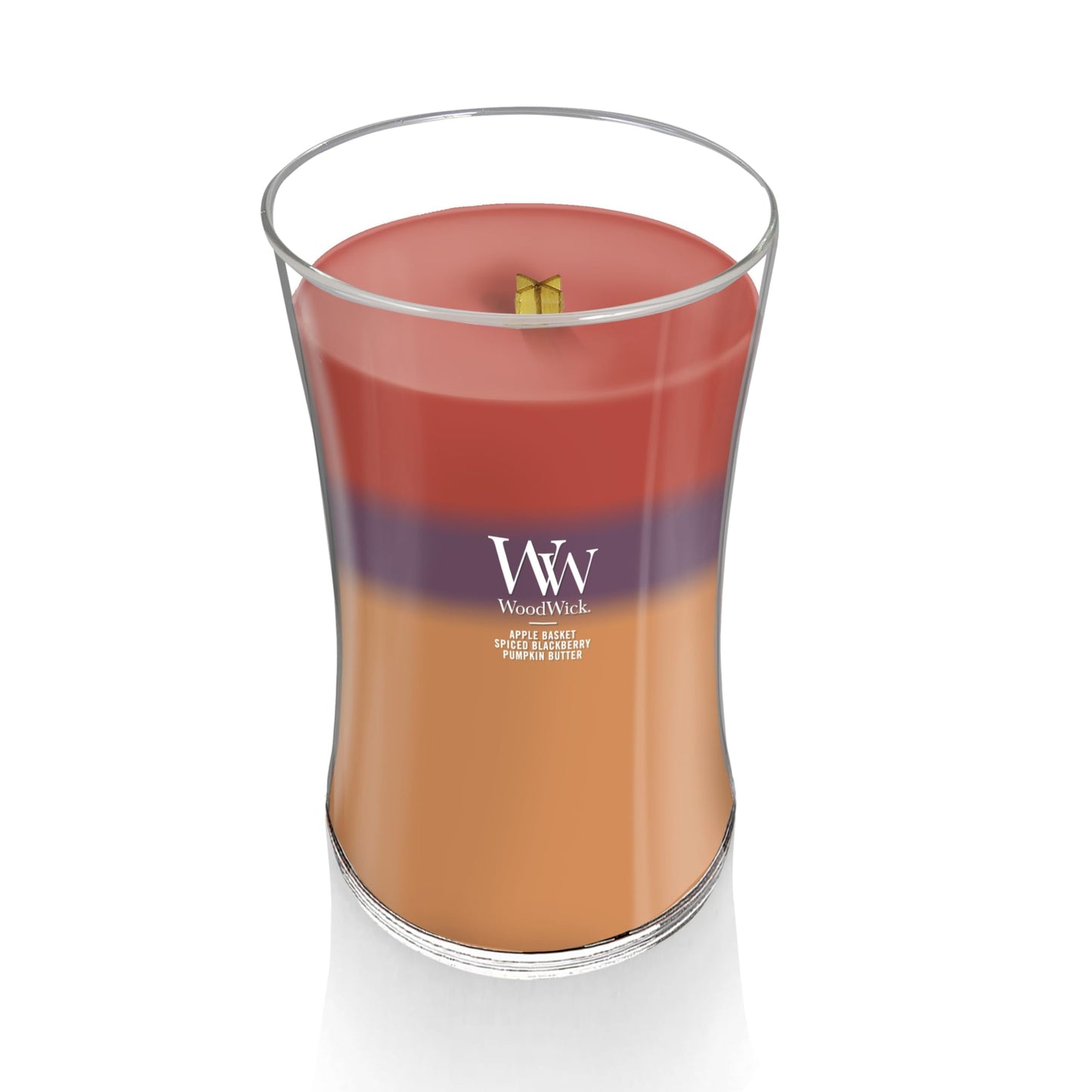 WoodWick Large Hourglass Candle Autumn Harvest Trilogy 21.5 oz
