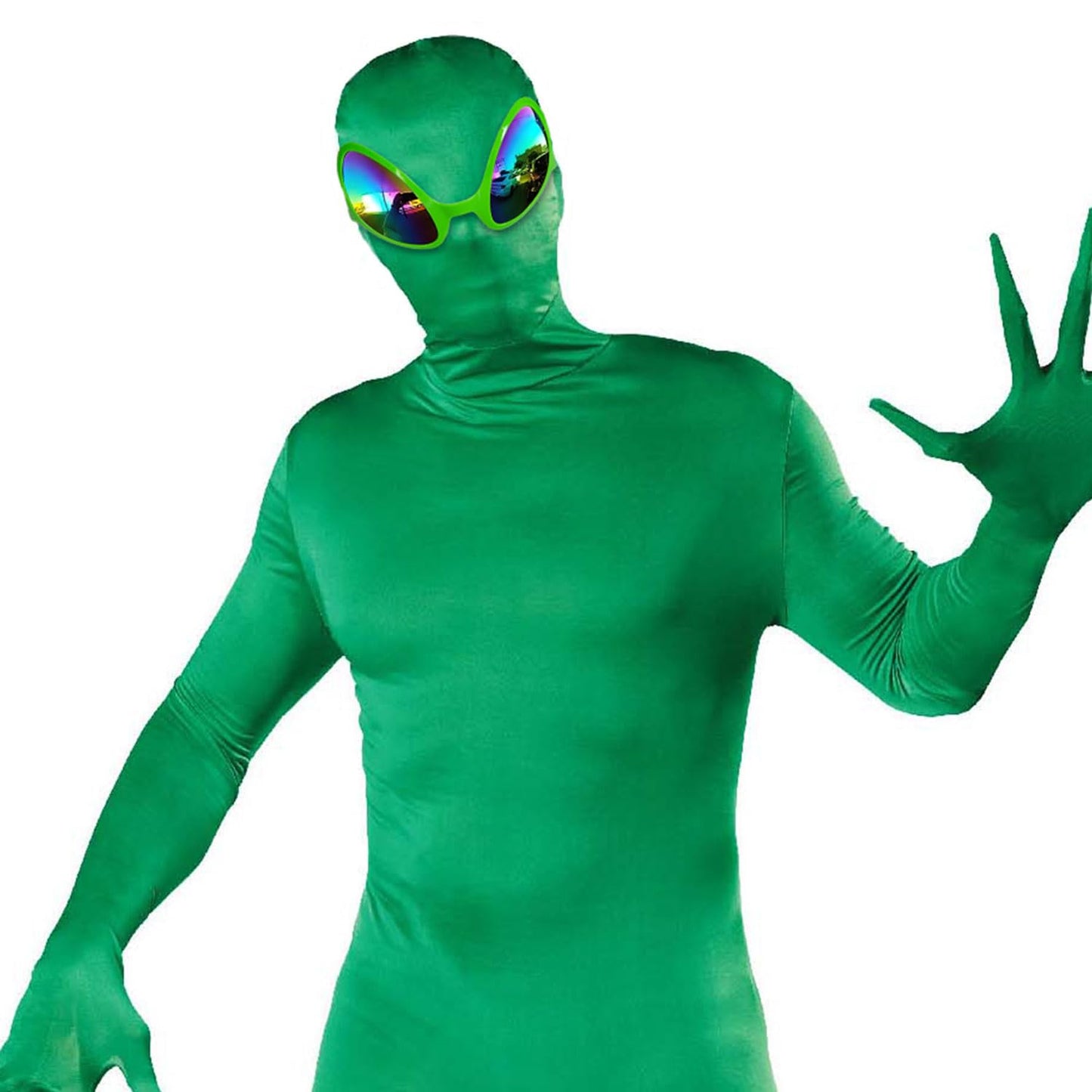 Yilistore Novelty Alien Glasses for Halloween Party Accessories, Alien Costume Accessories Eyeglasses with Deluxe Gift Glassesbox