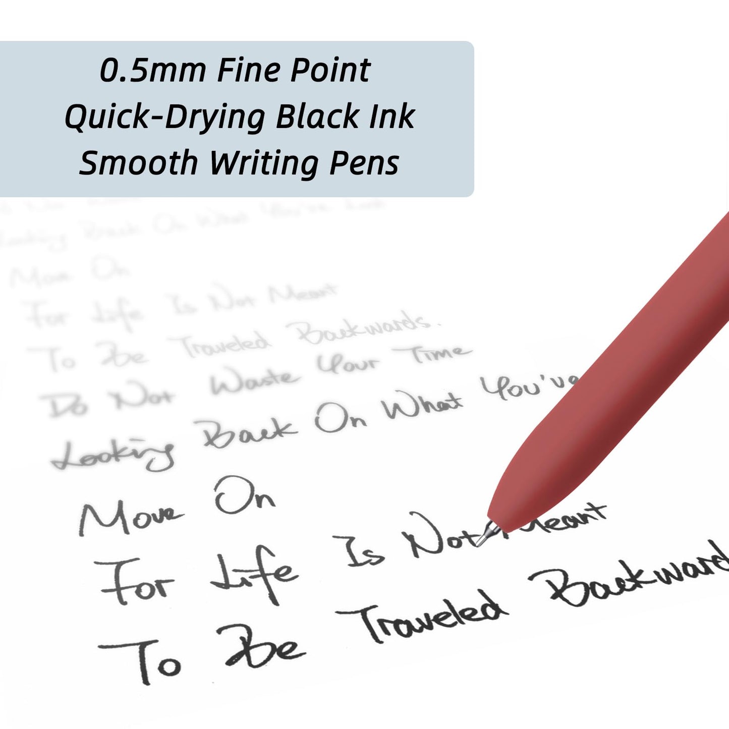 YOXMJDB Gel Pens, 5 Pcs 0.5mm Fine Point Smooth Writing Pens Cute Pens, High-End Series Black Ink Pens for Journaling Note Taking, School Office Supplies for Women Men (5 Pcs Vintage)