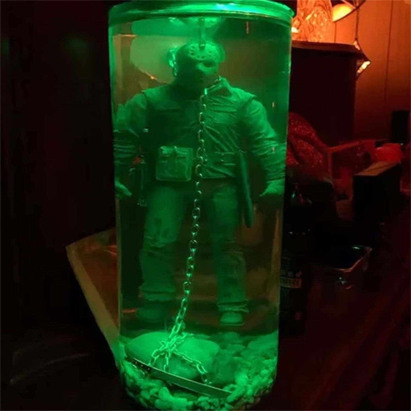 YTCPMHEA 2023 New Horror Movie Collector Action Figure Water Lamp Part 6 Lives Final Display, Collectibles Figures Dolls, Decorative Table Lamp Lights for Home Decor Halloween Unique Gifts