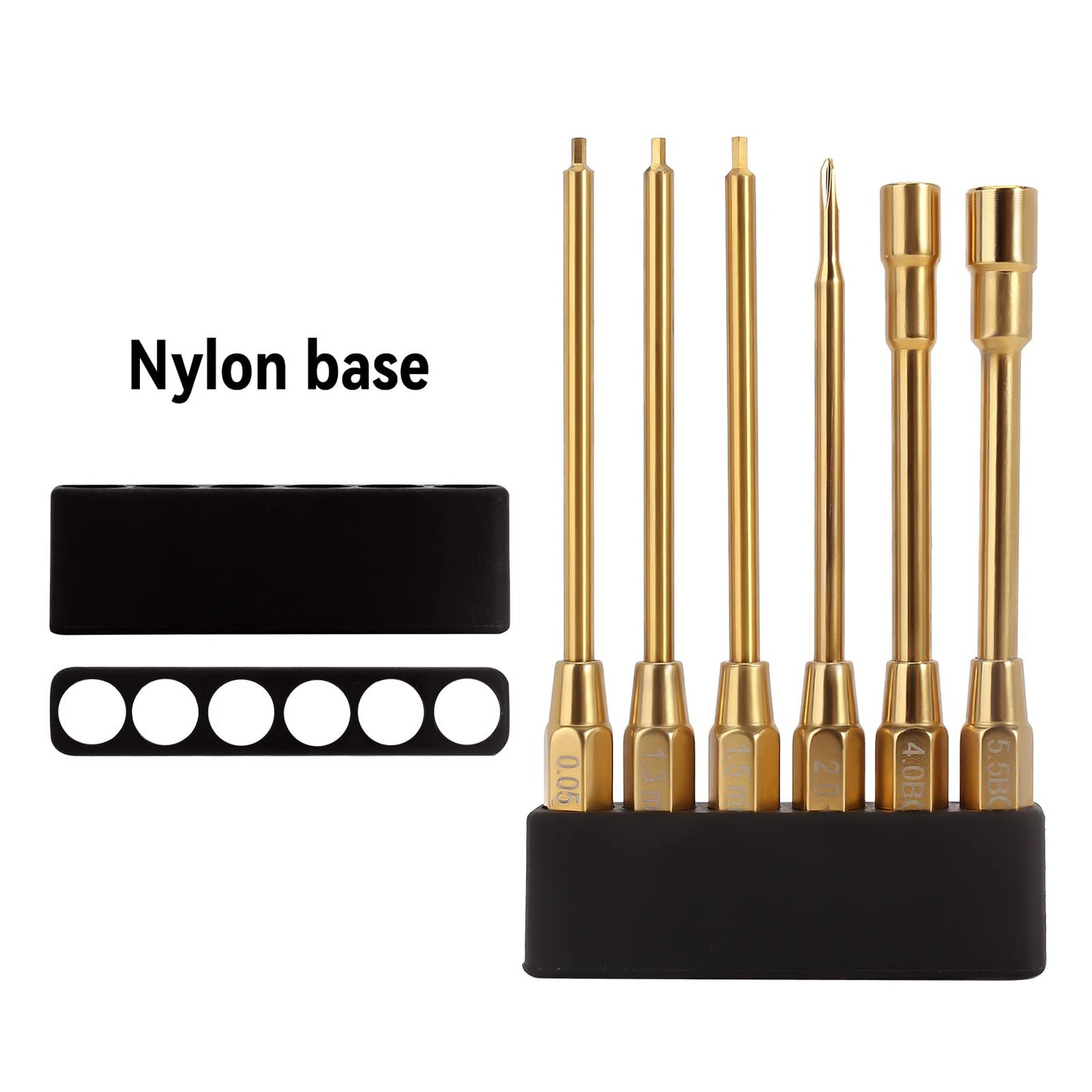 INJORA RC Tool Kit 6 in 1 Screwdriver Quick Change Allen Key Hexagon Screwdrivers for SCX24 Gladiator Bronco C10 JLU Deadbolt FMS FCX24 Micro Crawler Car