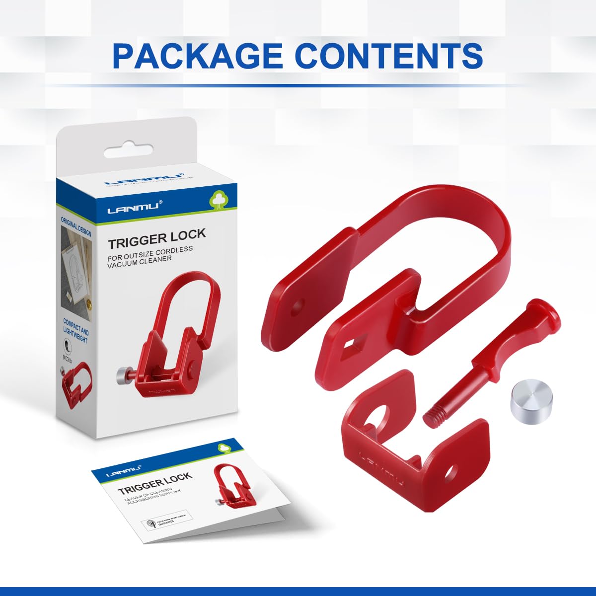 LANMU Trigger Lock Compatible with Dyson Outsize Cordless Stick Vacuum Cleaner, Upgraded Power Button Switch Accessories Attachments (Only Fits Outsize Model