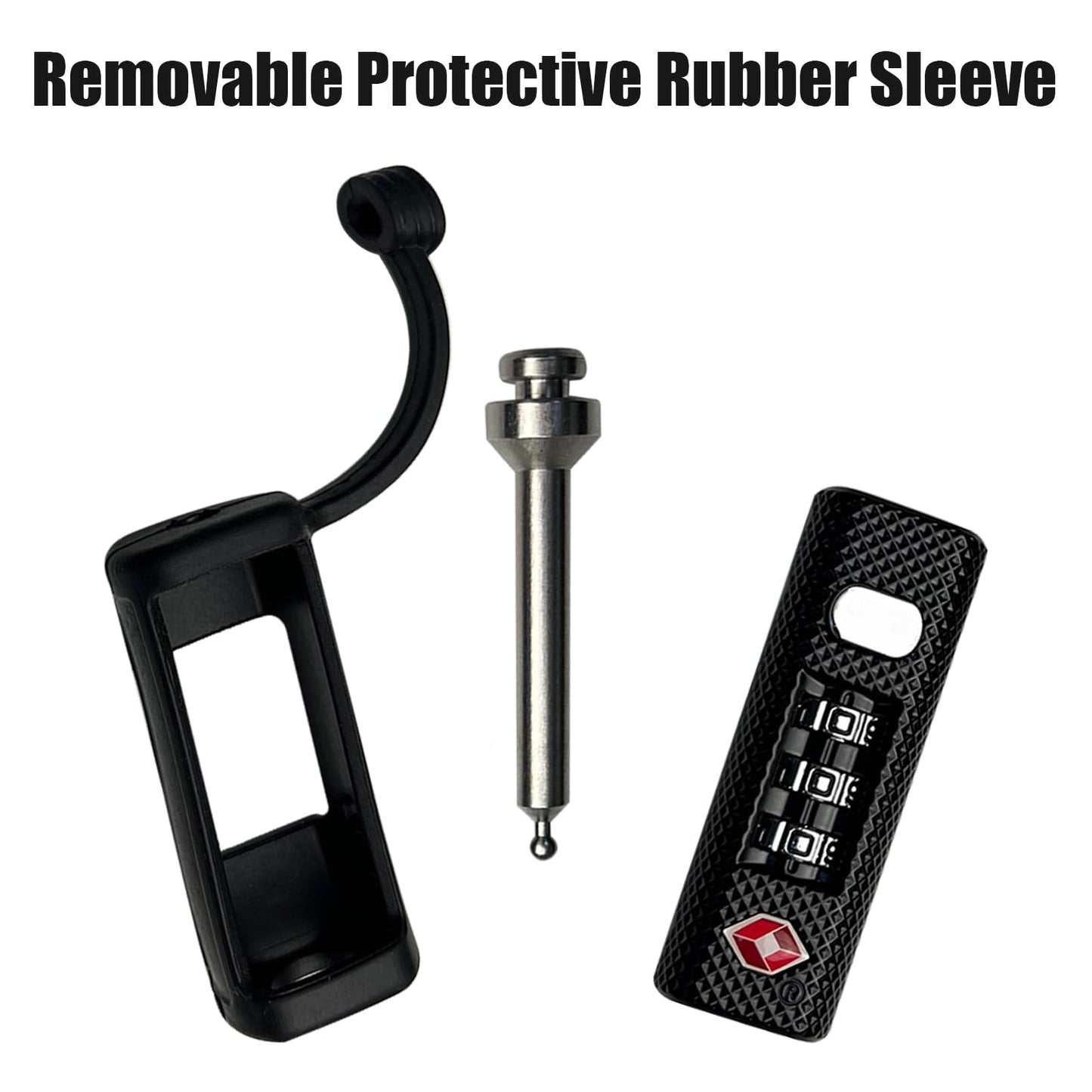 LAFENLIN Gun Case Locks 2 Pack, TSA Approved Case Locks for Gun Case, Handgun Cases Padlock for Gun Safe, Air Travel Lock Hard Pistol Cases Lock for Rifles and Shotguns, 3 Digits Heavy Duty TSA Locks