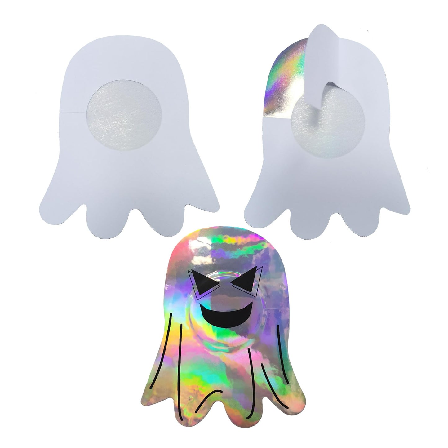 Ypser 10 Pairs Halloween Breast Petals Multi Colors Nipple Cover Disposable Satin Pasties