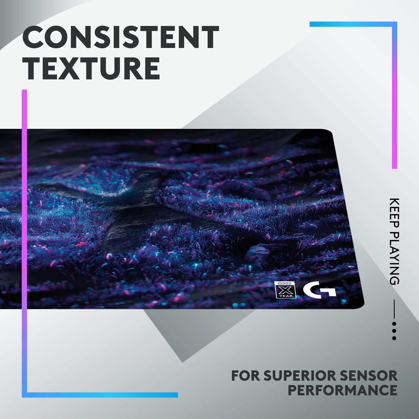 Logitech G502 X Plus Lightspeed Wireless RGB Gaming Mouse and G640 SE Large Cloth Gaming Mouse Pad (460 x 400 x 3 mm) - Black
