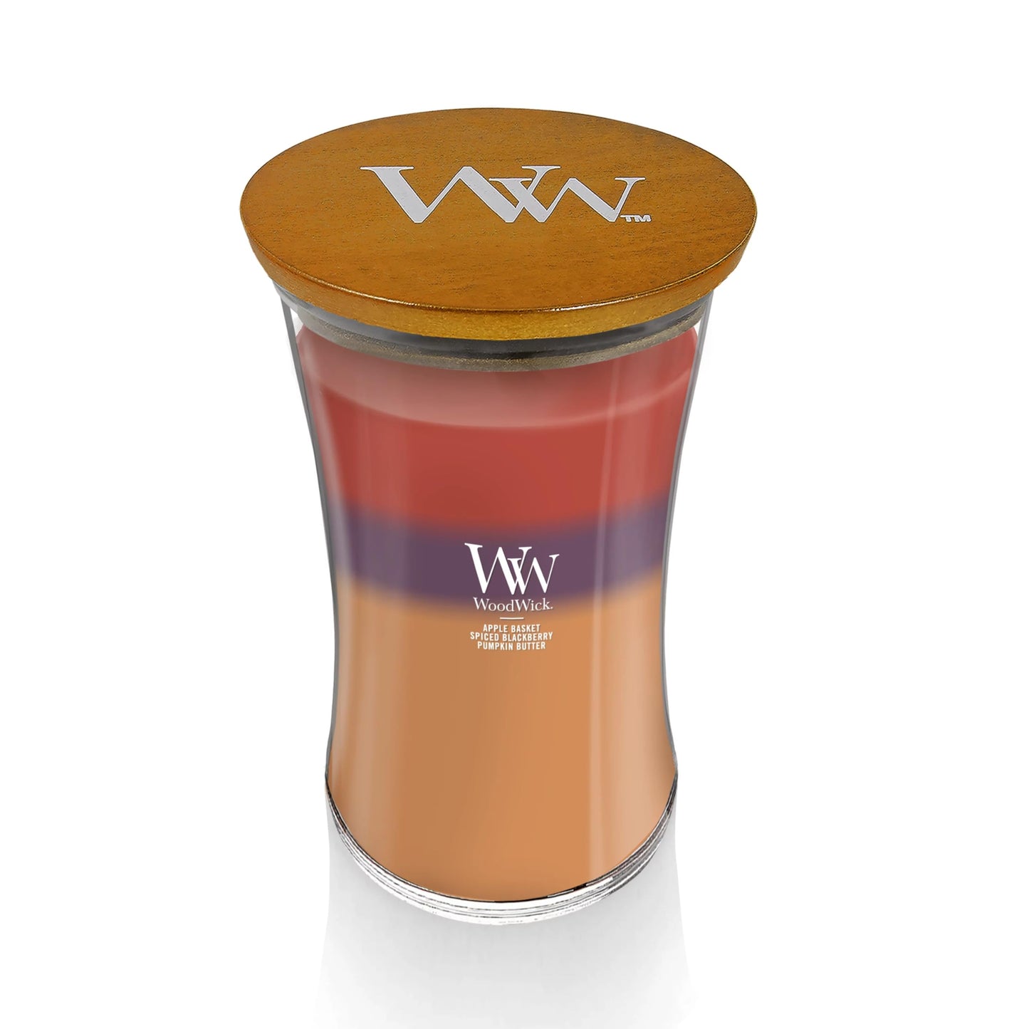 WoodWick Large Hourglass Candle Autumn Harvest Trilogy 21.5 oz