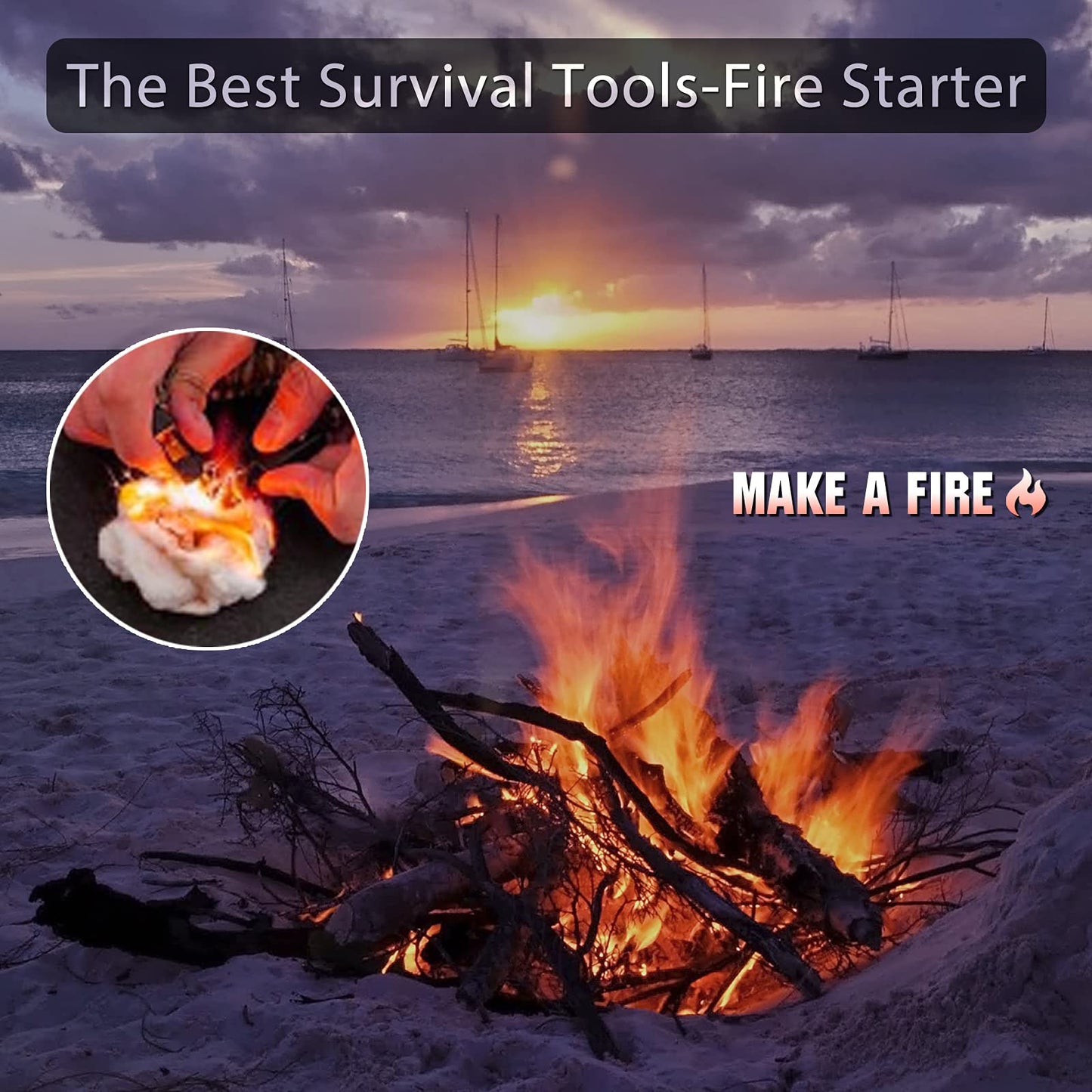 23-in-1 Survival Military Digital Watch, Mens Tactical Multi-Functional and Adjustable Wristband Outdoors Waterproof Sports Dual Dial Watches with Compass Paracord Band, Black, Digital