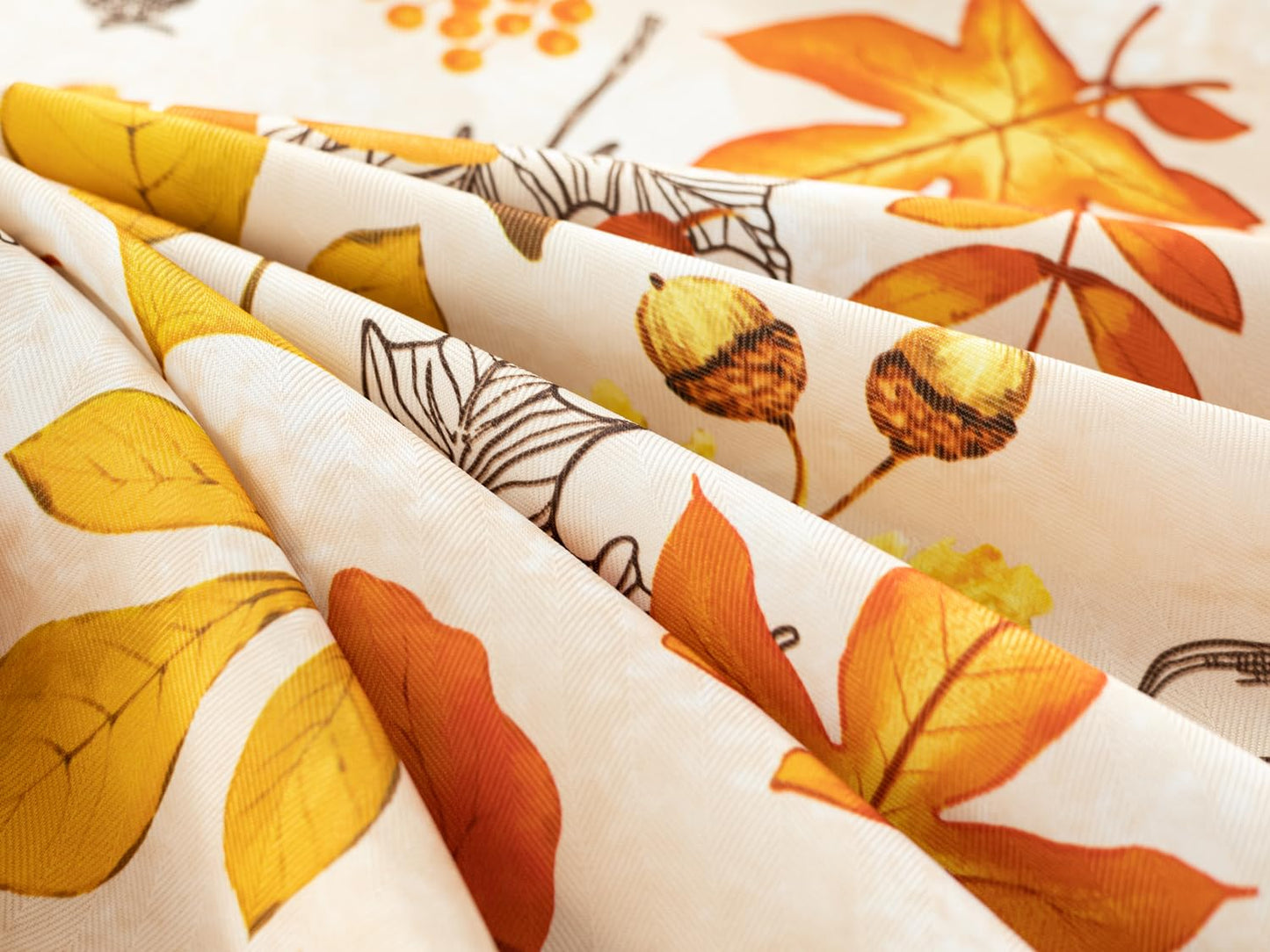 YiHomer Fall Thanksgiving Tabletop Collection for Kitchen Dining Decoration Parties Harvest, Fall Leaves, Napkin Set, 20 x 20