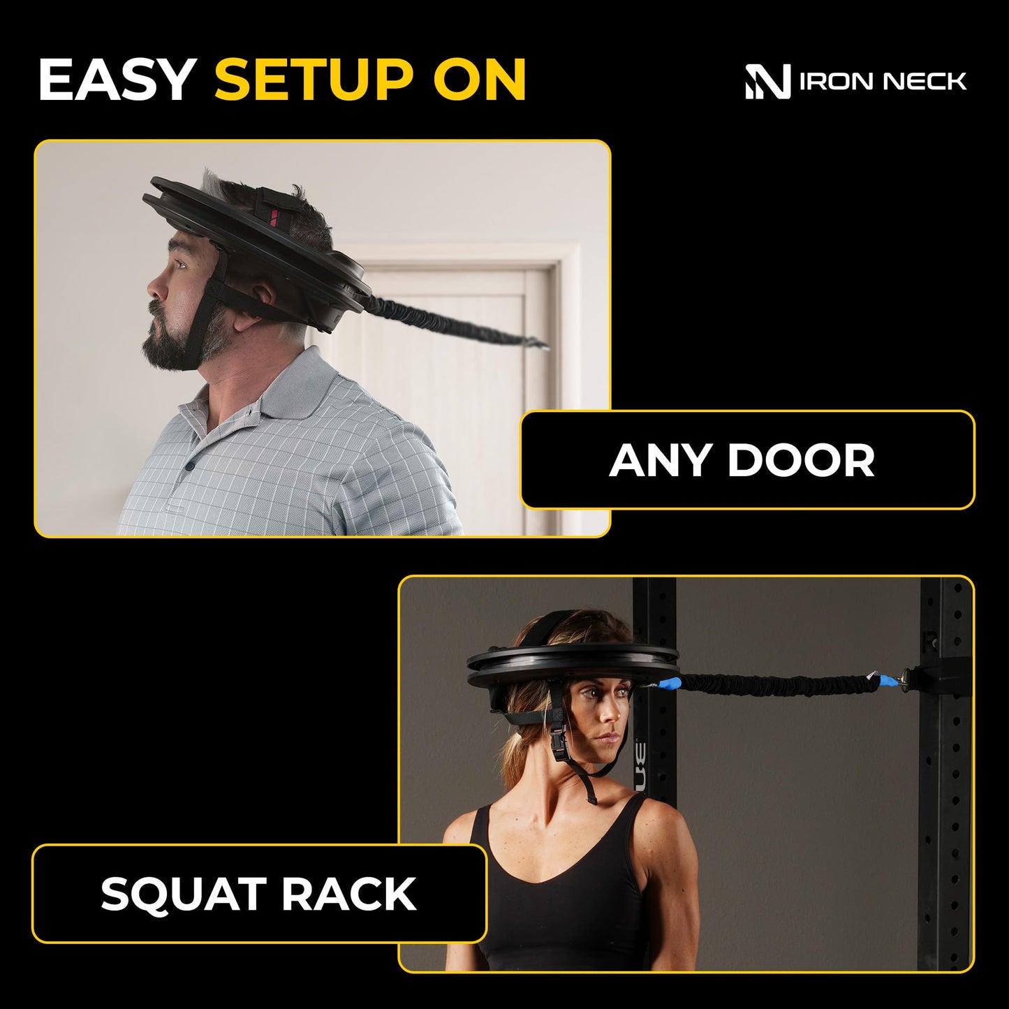 Iron Neck 3.0 Neck Trainer, Advanced Neck Strengthener, Exerciser and Rehabilitation Device to Relieve Pain, Improve Posture and Enhance Mobility