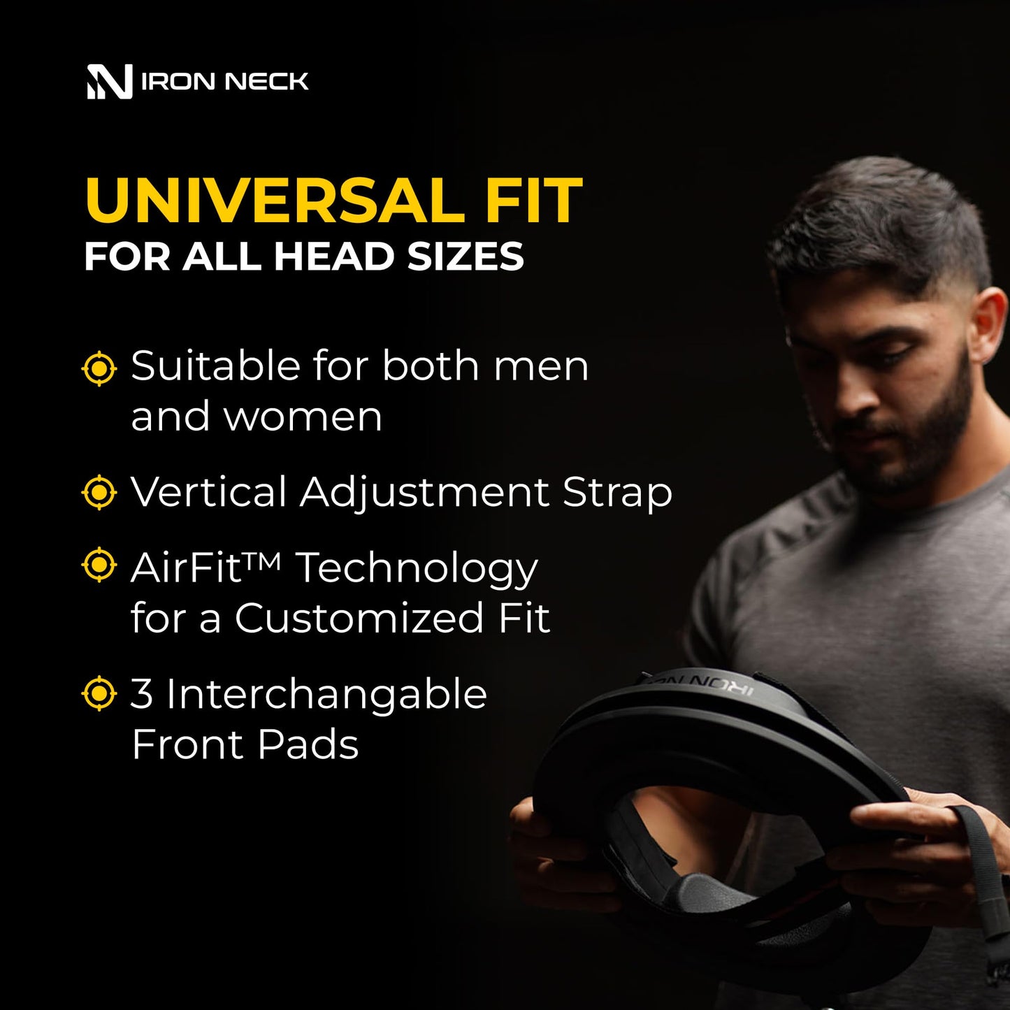 Iron Neck 3.0 Neck Trainer, Advanced Neck Strengthener, Exerciser and Rehabilitation Device to Relieve Pain, Improve Posture and Enhance Mobility