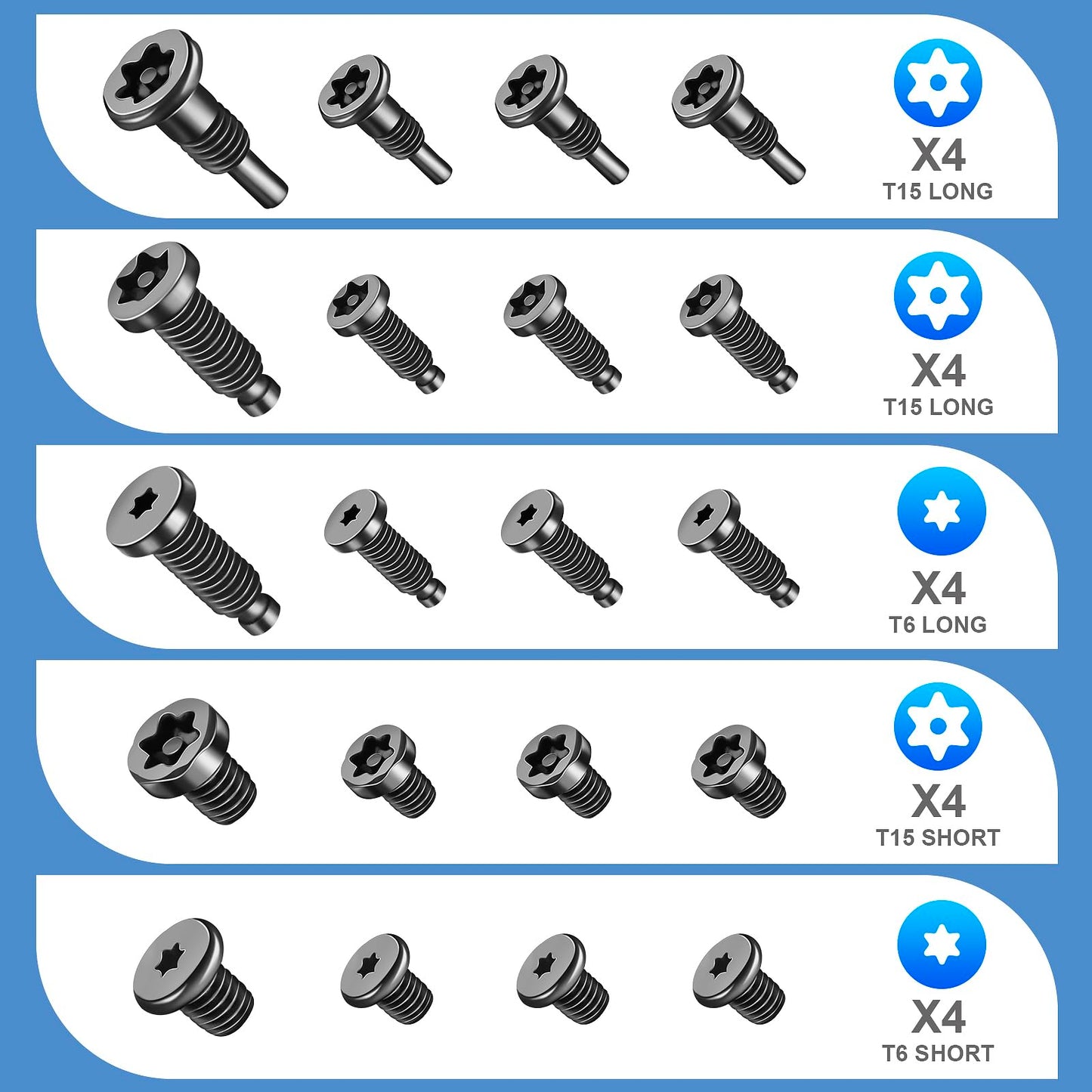 20Pcs Security Screws for Ring Doorbell Screws Replacement with Video Doorbell 2/3/4/Pro 2, CTYUKHS