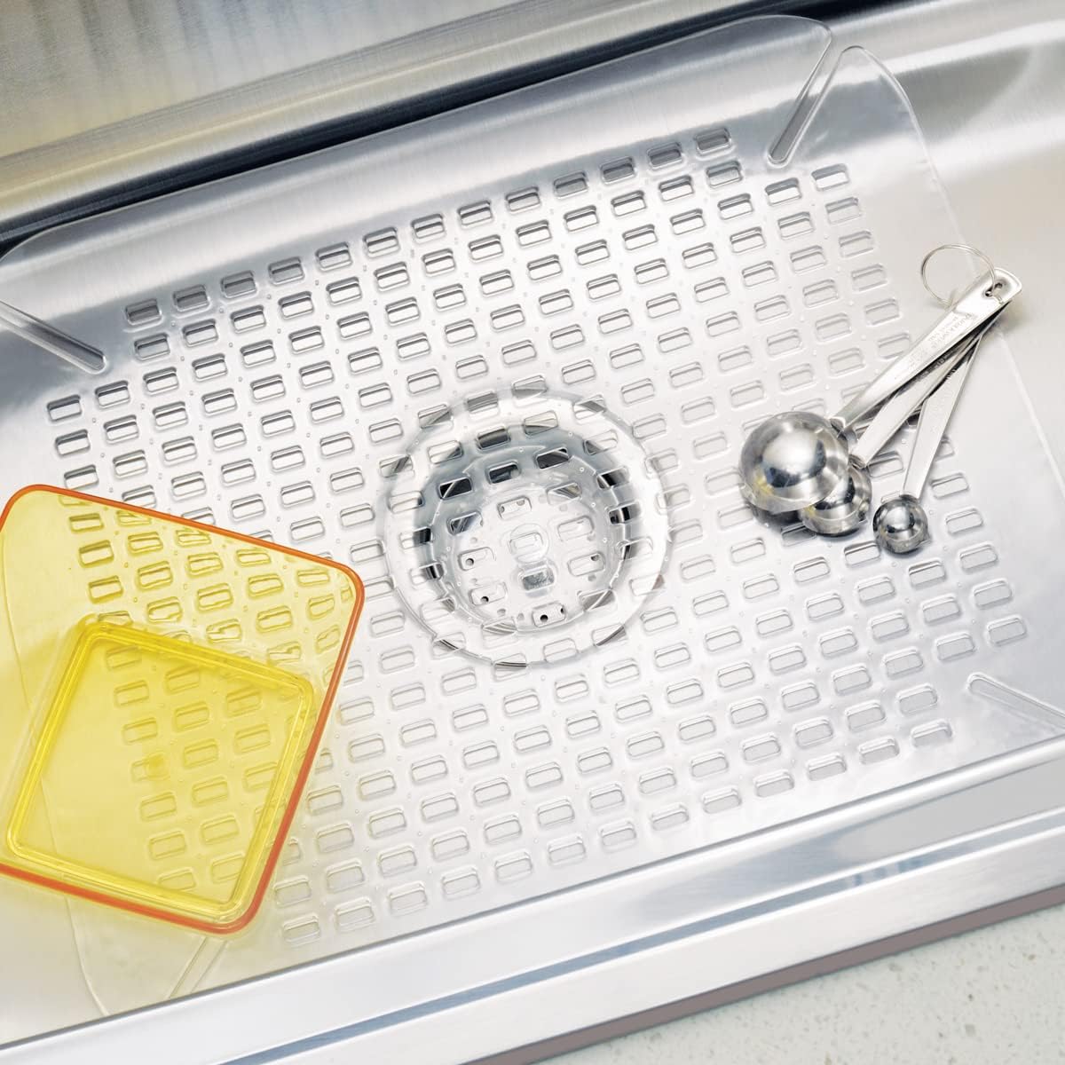 InterDesign Basic Sink Mat, Large Size, Clear