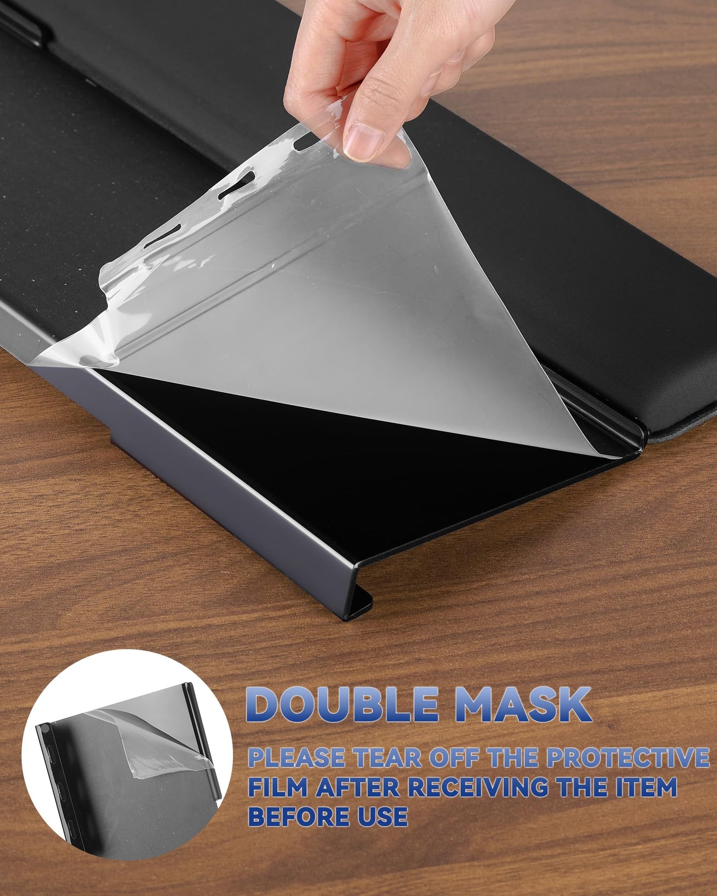 Laborio Computer Keyboard Stand for Desktop, 2-Level Height Adjustment Keyboard Wrist Rest, Non-Slip Key Board Riser Pad for Office, Gaming, and Home Desks