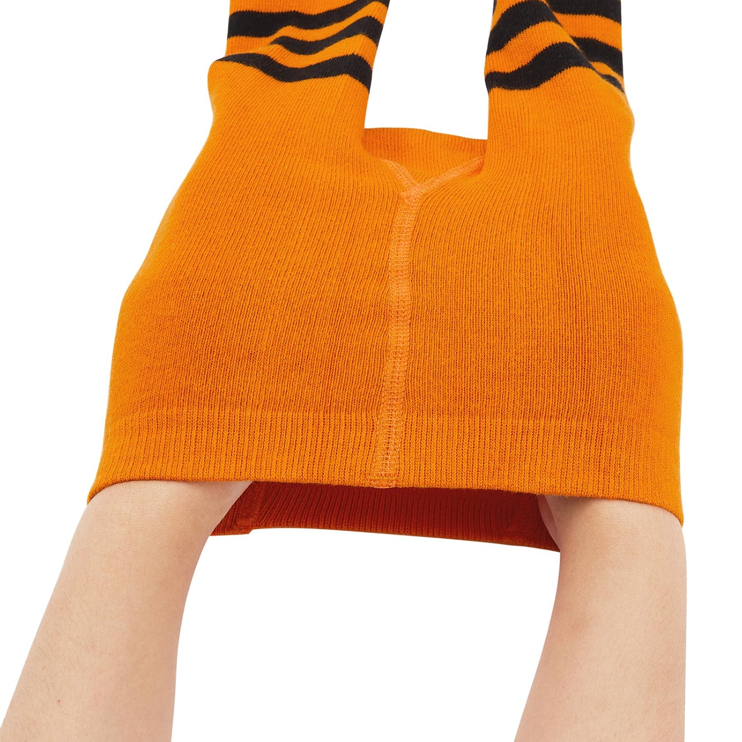 Zando Baby Halloween Tights - Girls Funny Orange & Black Striped Leggings - Toddler Size 6-12 Months
