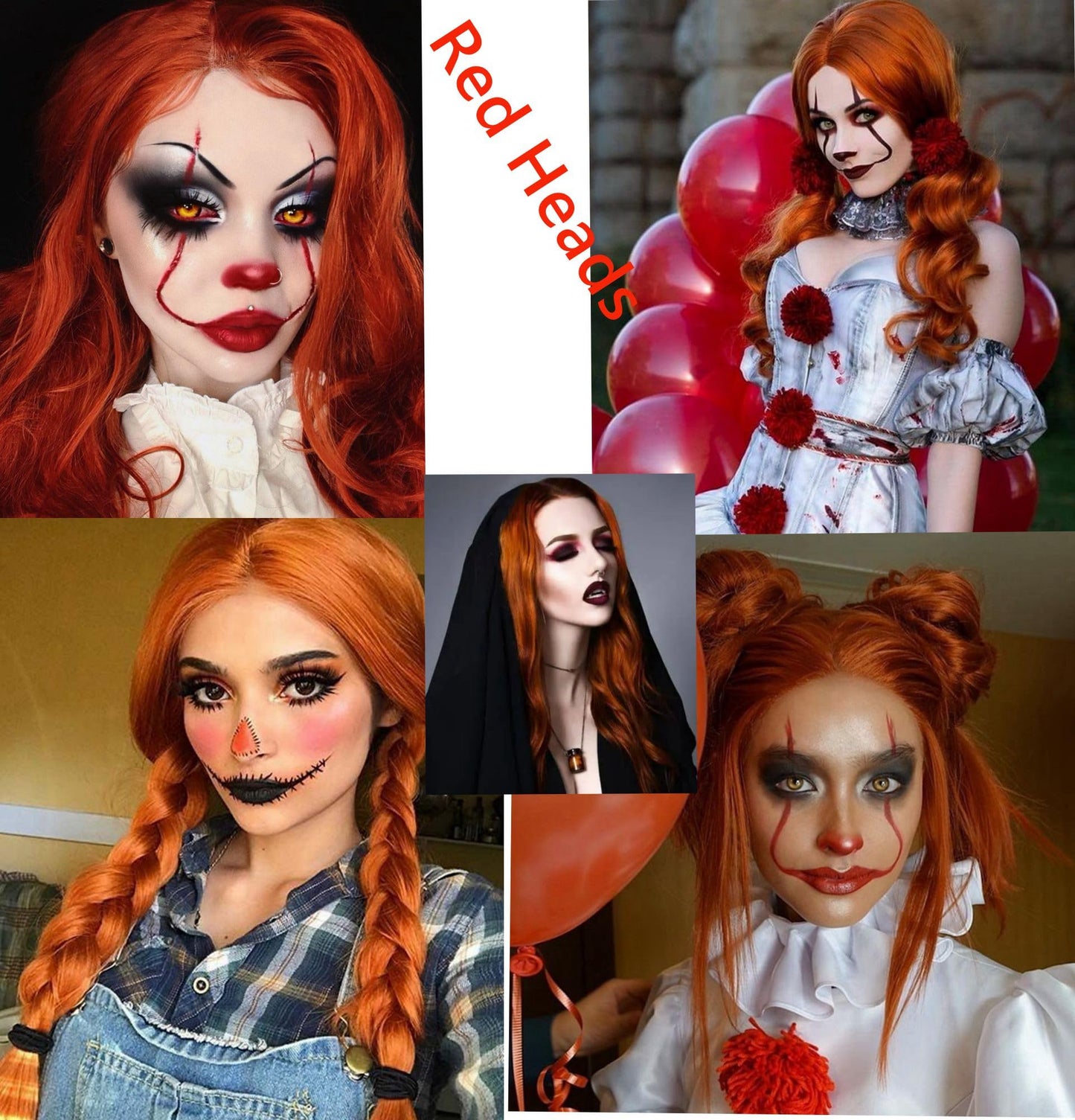 Long Ginger Wigs ginger red wig braids wigs long red curly wig synthetic Heat Resistant Fiber Halloween Costume Wig for Women(ginger)