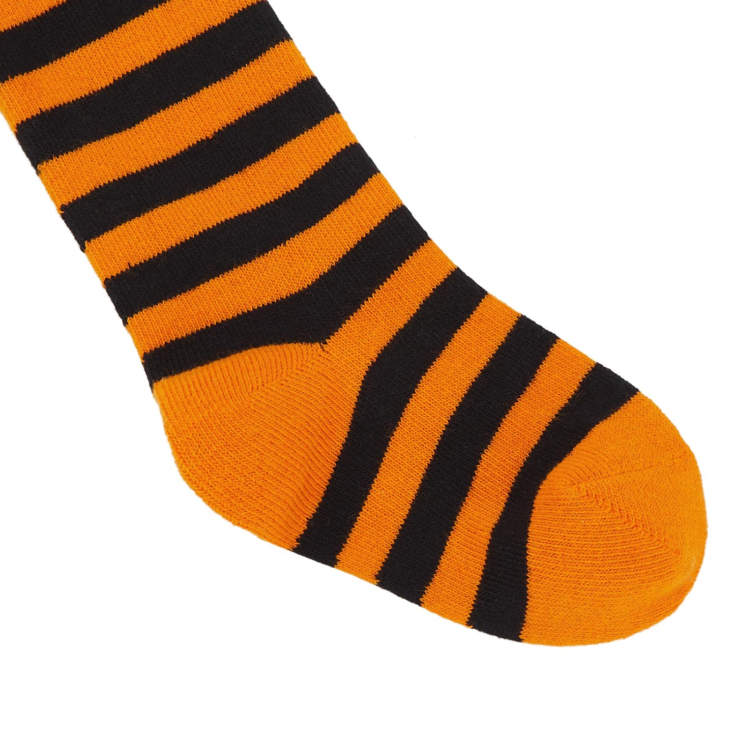Zando Baby Halloween Tights - Girls Funny Orange & Black Striped Leggings - Toddler Size 6-12 Months