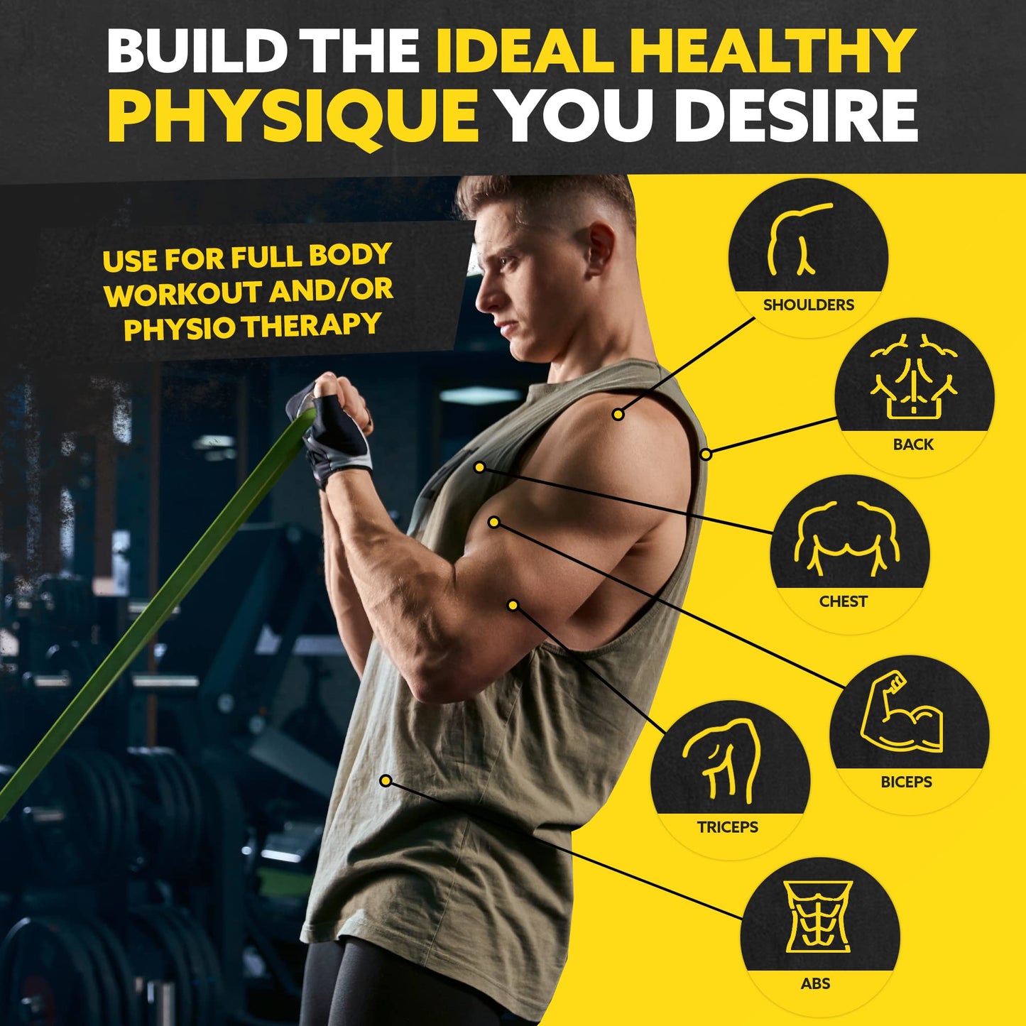 Long Resistance Bands for Working Out Men and Women - Set of 5 Pull-Up Bands, Pull Up Assistance Bands - Workout Bands Resistance for Men - Stretch Bands for Exercise Bands Resistance Bands Set