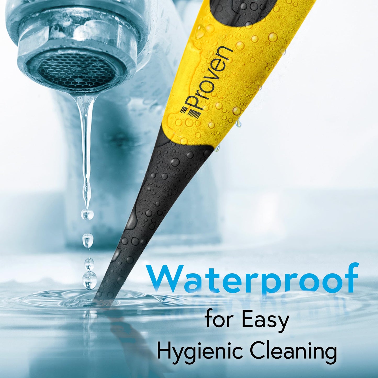 iProven Dog & Cat Thermometer for Accurate Fever Detection, Comfortable Flexible Tip, Waterproof Pet Thermometer, Fast Readings in 20 sec, Whelping and Veterinary Supply, DTK-117Y