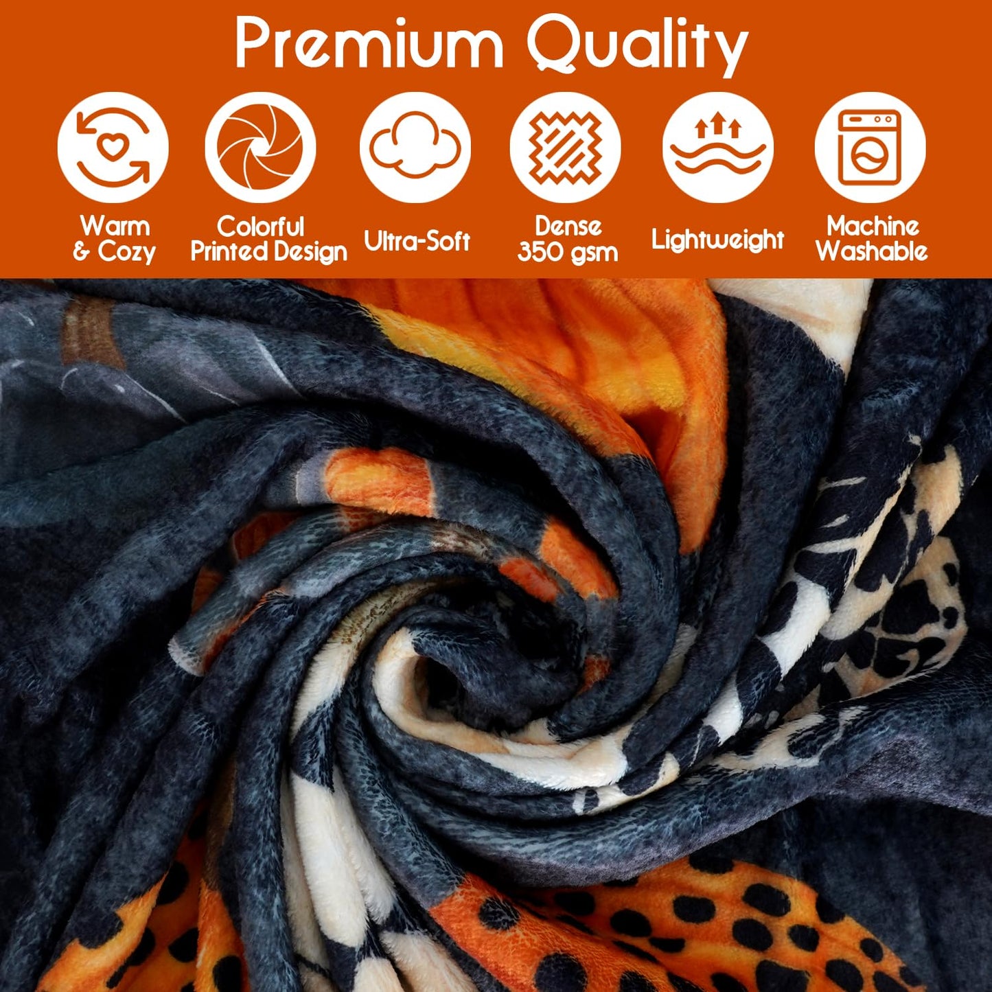 Yiyhuxf Halloween Pumpkin Blanket,Fall Fleece Blanket,Pumpkin Gifts for Women,Halloween Flannel Fleece Throw Blanket for Home Living Room Couch Bed Chair or Dorm Decor 60"x50"