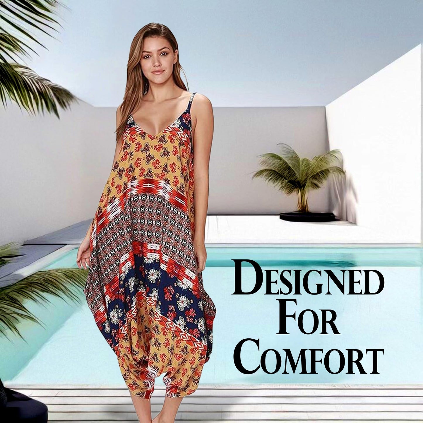 INGEAR Romper Dresses for Women - Boho Rompers for Women, Whimsical Clothes, Women's Hippie Clothes, Stylish One-Piece Outfit