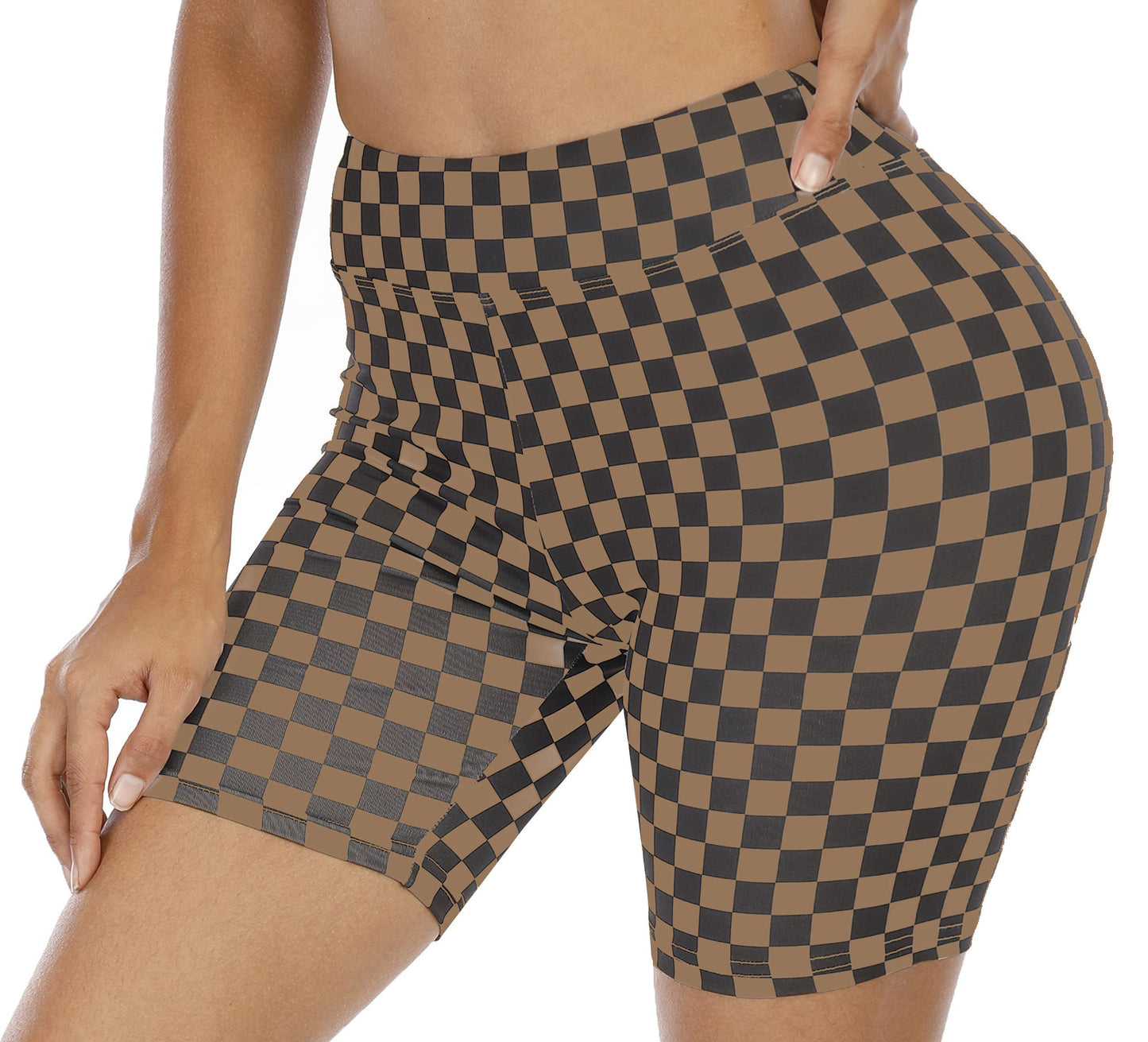 WSPLYSPJY Women's Biker Shorts High Waist Workout Running Tights