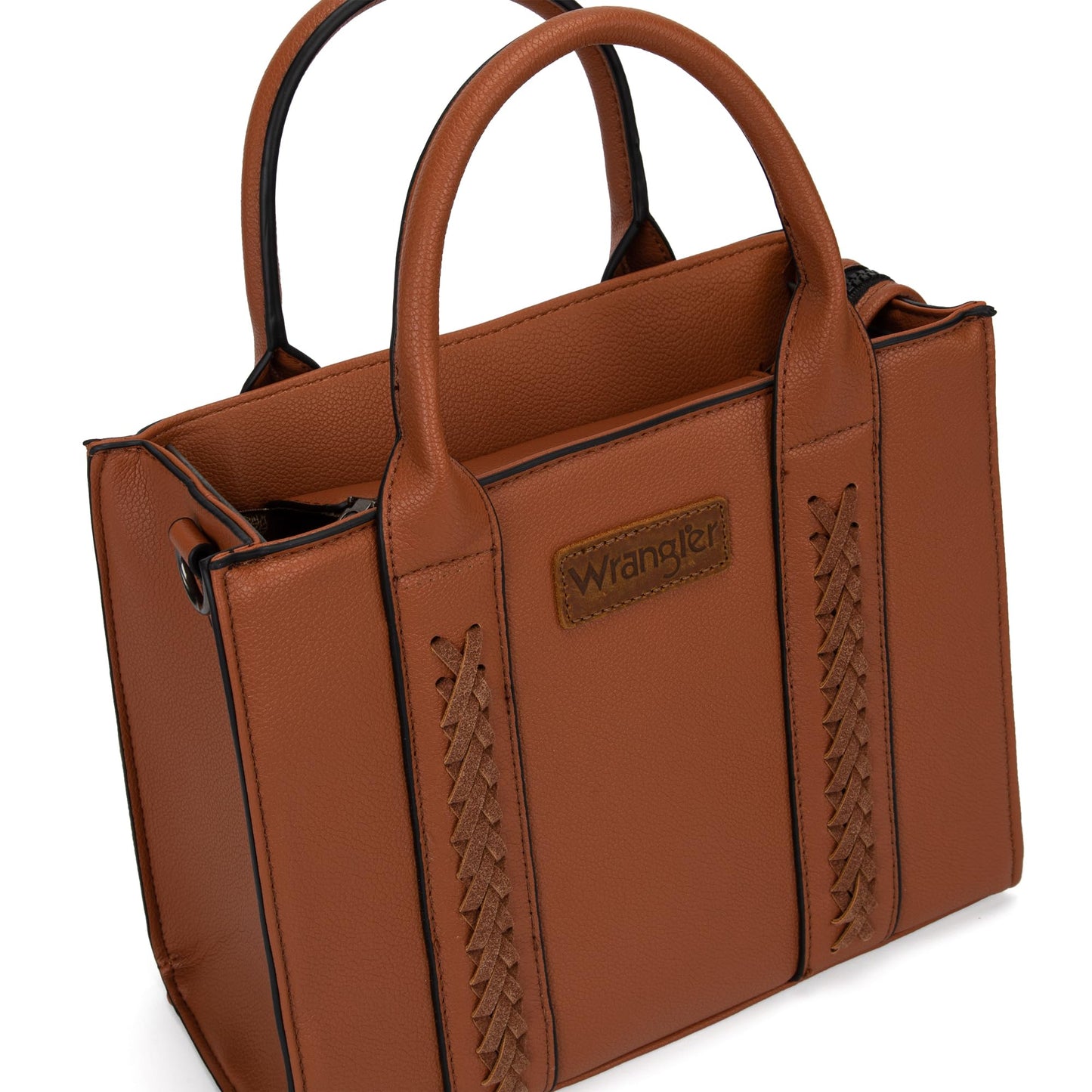 Wrangler purses for womens tote bag satchel bag womens purses and handbags for women cute trendy woman bolsa wrangler para mujer with Zipper and Pocket top handle with strap WG70-8120DBR