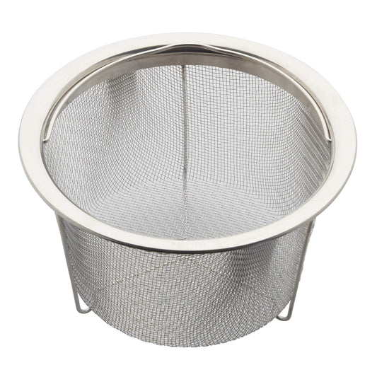 Instant Pot Official Large Mesh Steamer Basket, Stainless Steel, Round - Versatile Steamer & Strainer for Vegetables, Fish, and More - Durable, Rust-Resistant, Easy-Lift Handle, Dishwasher Safe
