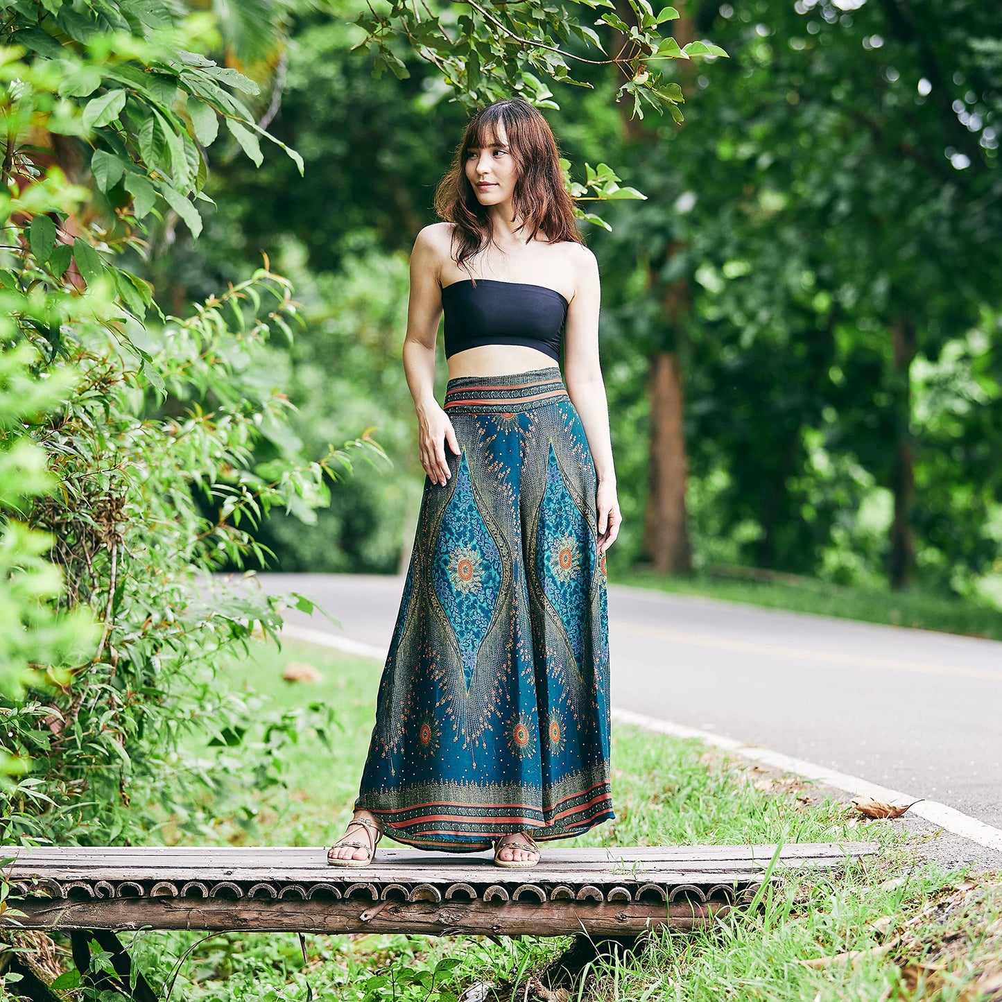 Lannaclothesdesign Womens Lounge Palazzo Pants Wide Legs S M L XL Sizes