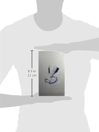 Lamy joy black calligraphy fountain pen set - fountain pen with 3 different nibs (1.1/1.5/1.9 mm) - calligraphy pen with ribbon nib & ergonomic grip - incl. 5 T 10 blue ink cartridges