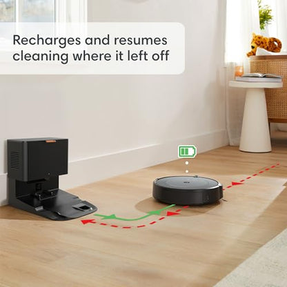 iRobot Roomba Combo i3+ (3574) Robot Vacuum & Mop – Self-Empty for Up to 60 Days, Clean by Room with Smart Mapping, Dual Multi-Surface Brushes for a Thorough Clean, Ideal for Homes with Pets