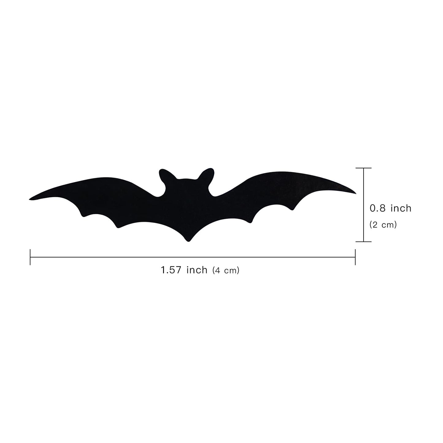 WRAPAHOLIC Halloween Bats Stickers Roll - Tiny Black Bat Design, 1.6 x 0.8 Inch, 500 Total Labels, Perfect for Gift Wrap & Shipping, Halloween, Kids Treat Bags, Outdoor Use