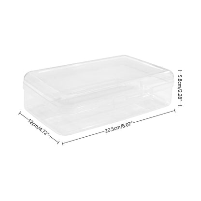 Large Capacity Clear Pencil Case, Plastic Pencil Boxes Stackable Design, Supply Boxes for Kids Boys School Classroom,1 Pack