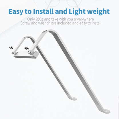 Laptop Stand for Desk，Stable Ergonomic Aluminum Computer Riser Cooling Stand for Mac MacBook Pro/ MacBook Pro Air,HP, Dell, More PC Notebook - 12 13 15 16.2 inch (Silver)
