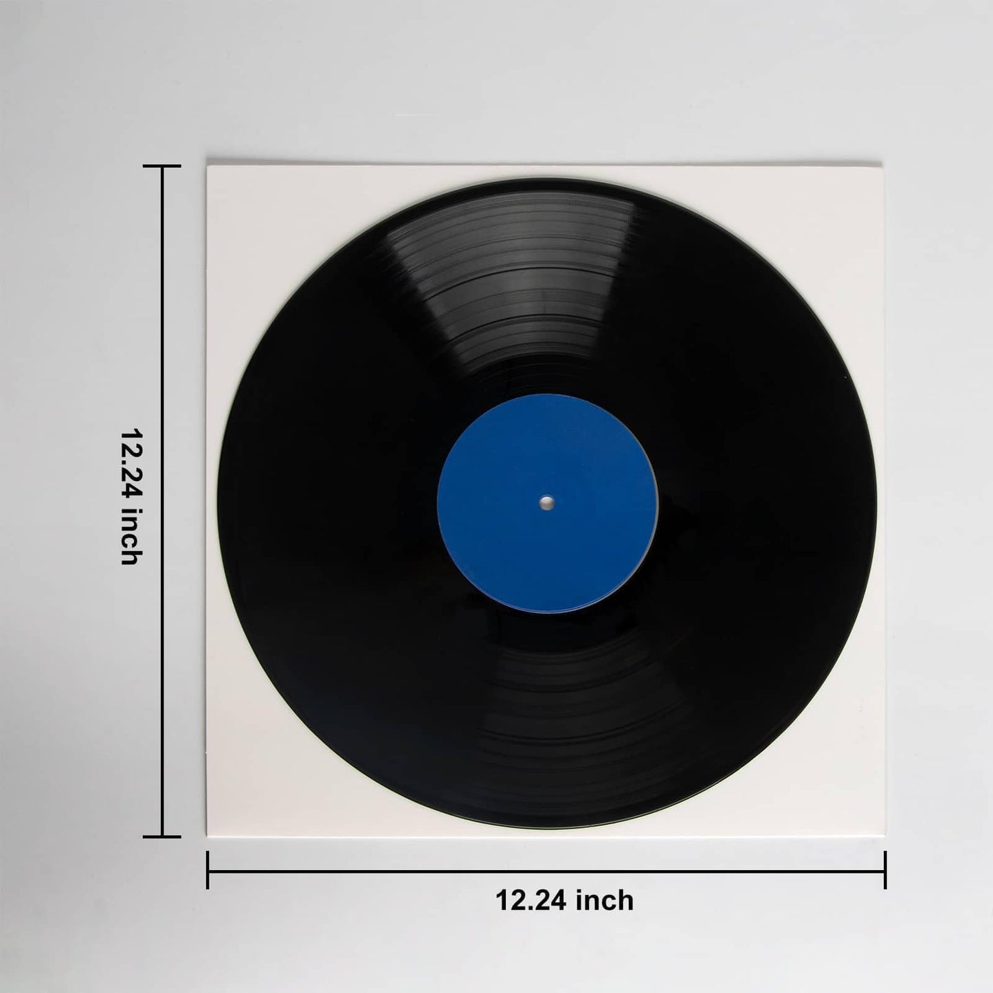 20ct 12-Inch LP Vinyl Record Jackets - 350gsm White Cardboard Covers, Blank Album for Outer Sleeves, No Center Hole, for CD Collection