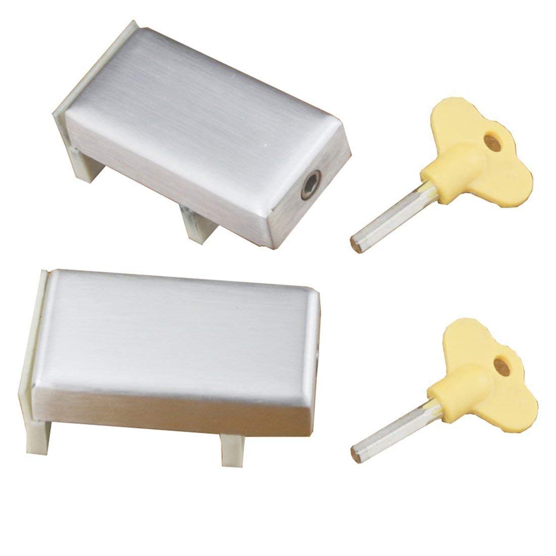 2 Pieces Sliding Door & Window Locks Aluminium Alloy Plastic Steel Window Border Door Lock Children Safety Protective Lock