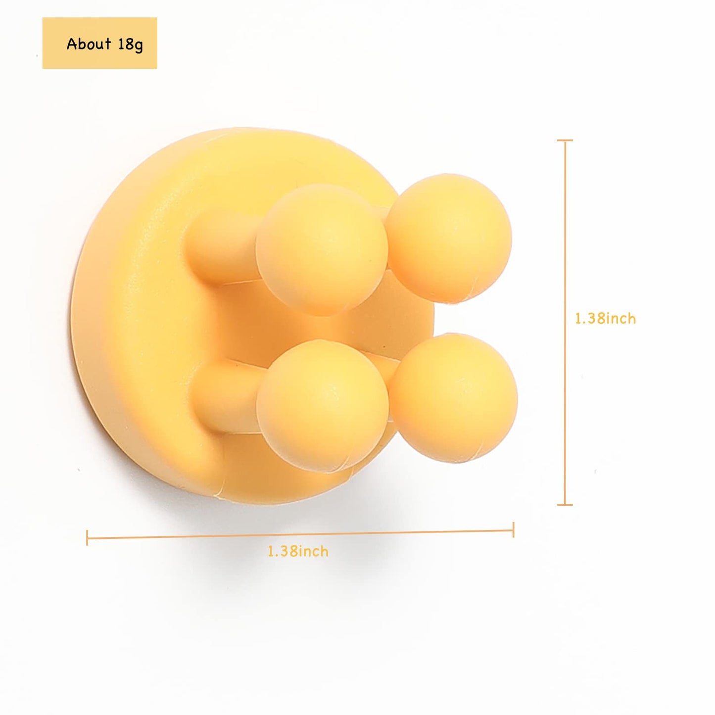 iBetterLife Self-adhesive Silicone Hook Holders - 5Pcs Mounted to Wall for Clipping Hanging Toothbrush Razor Towel Key Plug Cable, Utility Holders for Kitchen Bathroom Home Office Dorm Room Essentials