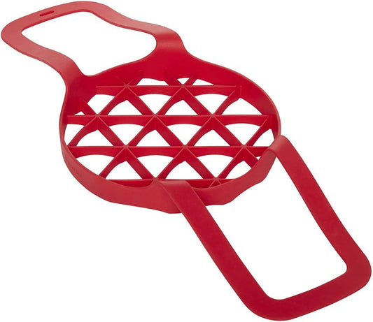 Instant Pot Official Silicone Bakeware Sling - Multi-Use, Heat-Resistant, BPA-Free, Compatible with 6-Quart and 8-Quart Cookers, Red - Ideal for Lifting, Roasting, and Healthier Cooking