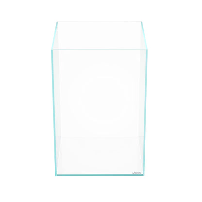 LANDEN Tall Tank, Rimless Low Iron Tank 10GAL 11.8" L × 11.8" W × 17.7" H (30X30X45) cm Small Aquascape Fish Tank, Vertical Aquascape Tank, Black Leveling Mat Included