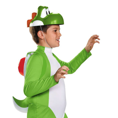 Yoshi Deluxe Costume, Official Nintendo Super Mario Costume, Kids Size Large (10-12)