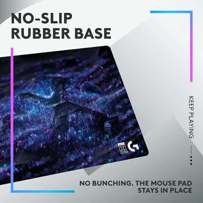 Logitech G502 X Plus Lightspeed Wireless RGB Gaming Mouse and G640 SE Large Cloth Gaming Mouse Pad (460 x 400 x 3 mm) - Black